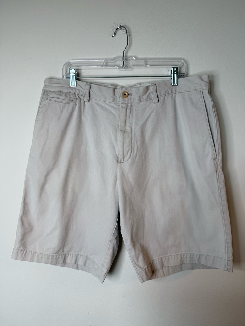 Banana Republic Light Stone Flat-Front Chino Shorts